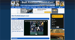 Desktop Screenshot of bestfootballplayersever.com