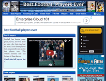 Tablet Screenshot of bestfootballplayersever.com